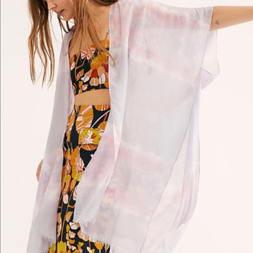 NWOT Free People Tie Dye Kimono